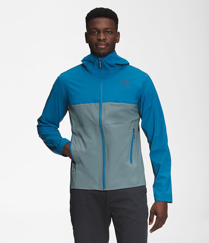 Casaca Impermeable The North Face Hombre West Basin Dryvent™ Azules/Gris - Peru 38615RLYP